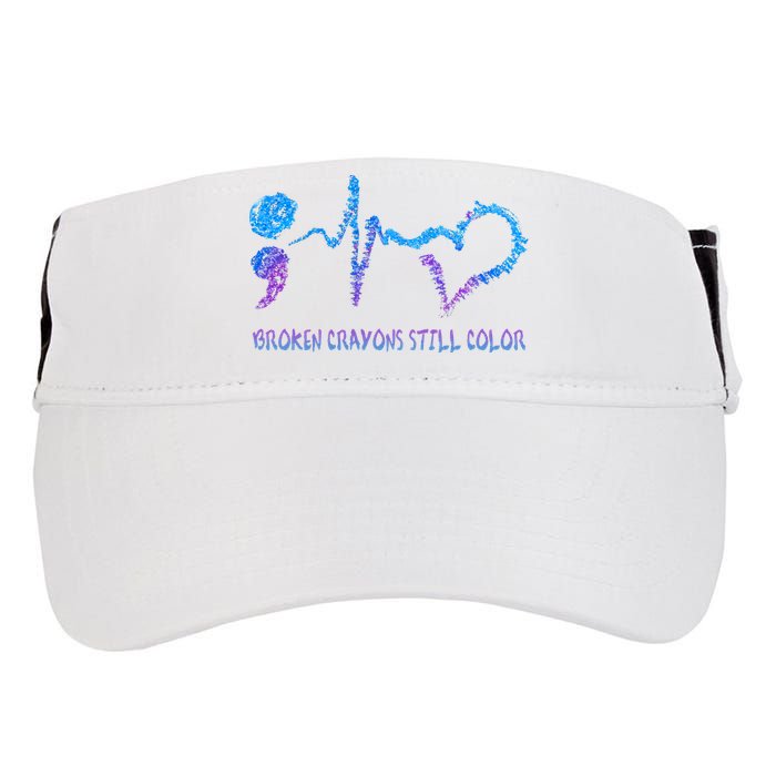 Heartbeat Semicolon Prevention Awareness Adult Drive Performance Visor