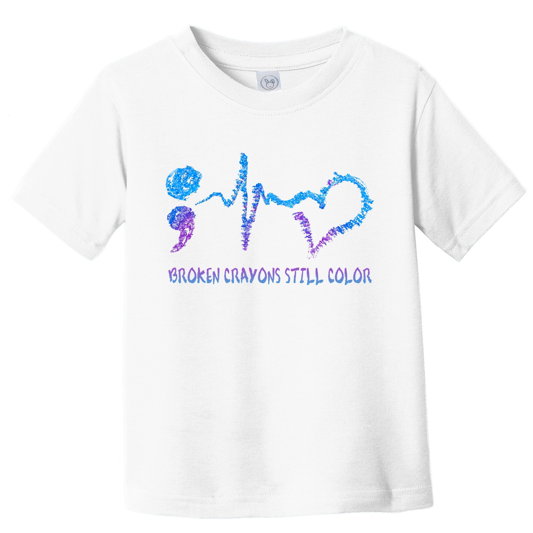 Heartbeat Semicolon Prevention Awareness Toddler T-Shirt