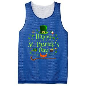 Happy St Patrick's Day Green Shamrock Irish Saint Patrick’s Mesh Reversible Basketball Jersey Tank