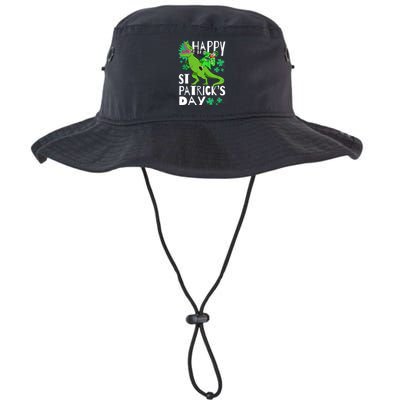 Happy St. Patrick's Day TRex Leprechaun Irish Clover Bucket Hat