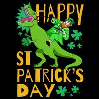Happy St. Patrick's Day TRex Leprechaun Irish Clover Mug