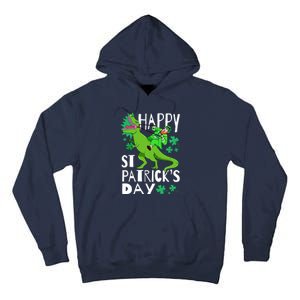 Happy St. Patrick's Day TRex Leprechaun Irish Clover Tall Hoodie