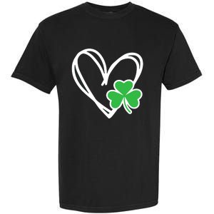 Heart St Patricks Day Shamrock Irish Garment-Dyed Heavyweight T-Shirt