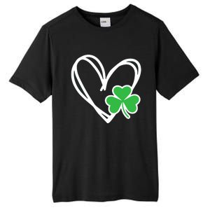 Heart St Patricks Day Shamrock Irish Tall Fusion ChromaSoft Performance T-Shirt