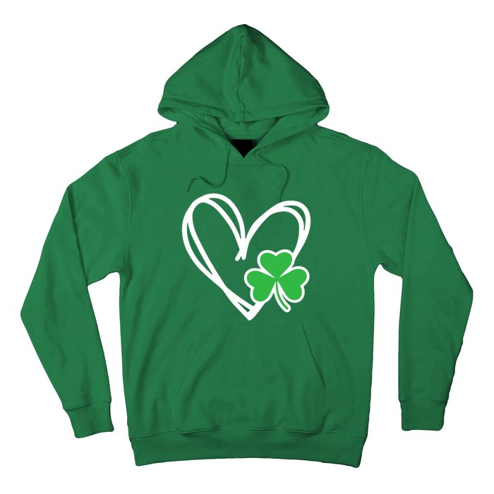 Heart St Patricks Day Shamrock Irish Hoodie