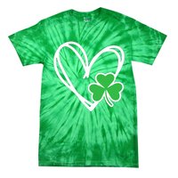 Heart St Patricks Day Shamrock Irish Tie-Dye T-Shirt