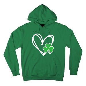 Heart St Patricks Day Shamrock Irish Tall Hoodie