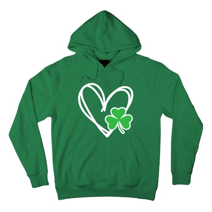 Heart St Patricks Day Shamrock Irish Tall Hoodie