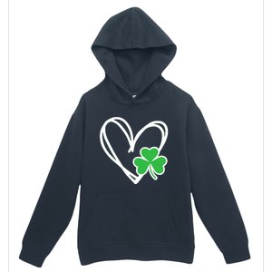 Heart St Patricks Day Shamrock Irish Urban Pullover Hoodie