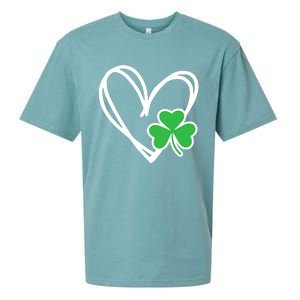 Heart St Patricks Day Shamrock Irish Sueded Cloud Jersey T-Shirt