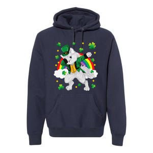 Happy Saint Patrick's Day Dabbing Lucky Irish Cat Premium Hoodie