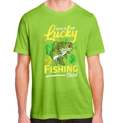 Happy Saint Patrick Day Me Fishers This Is My Lucky Fishing Meaningful Gift Adult ChromaSoft Performance T-Shirt