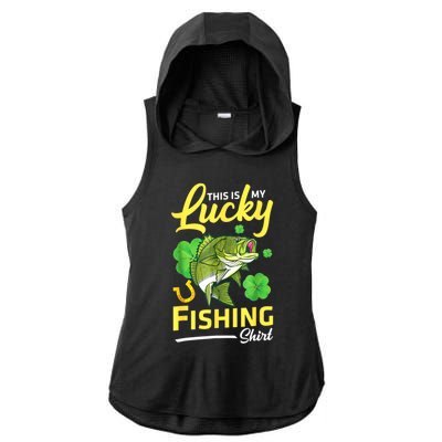 Happy Saint Patrick Day Me Fishers This Is My Lucky Fishing Meaningful Gift Ladies PosiCharge Tri-Blend Wicking Draft Hoodie Tank