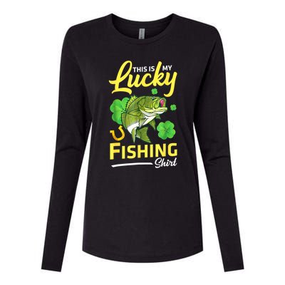 Happy Saint Patrick Day Me Fishers This Is My Lucky Fishing Meaningful Gift Womens Cotton Relaxed Long Sleeve T-Shirt