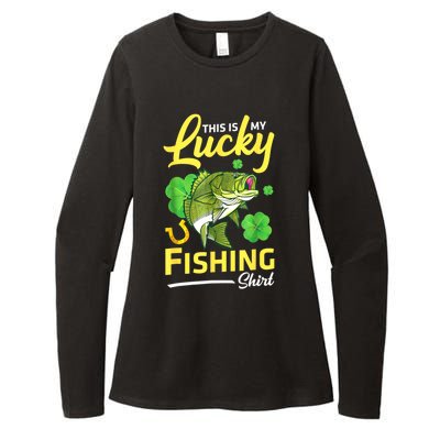 Happy Saint Patrick Day Me Fishers This Is My Lucky Fishing Meaningful Gift Womens CVC Long Sleeve Shirt