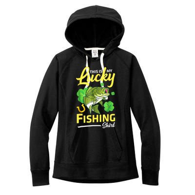 Happy Saint Patrick Day Me Fishers This Is My Lucky Fishing Meaningful Gift Women's Fleece Hoodie