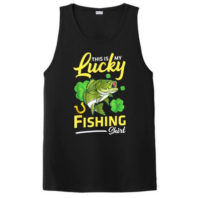 Happy Saint Patrick Day Me Fishers This Is My Lucky Fishing Meaningful Gift PosiCharge Competitor Tank