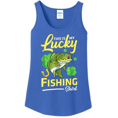 Happy Saint Patrick Day Me Fishers This Is My Lucky Fishing Meaningful Gift Ladies Essential Tank