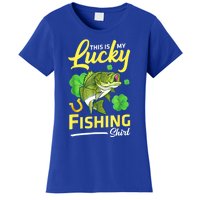 Happy Saint Patrick Day Me Fishers This Is My Lucky Fishing Meaningful Gift Women's T-Shirt