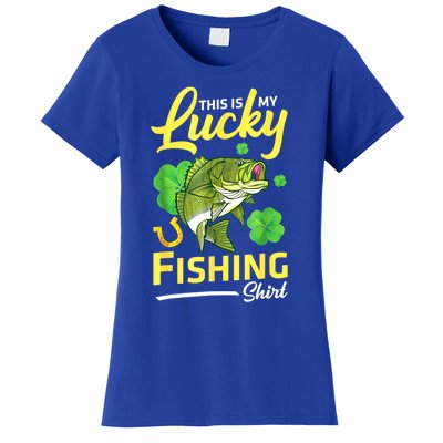 Happy Saint Patrick Day Me Fishers This Is My Lucky Fishing Meaningful Gift Women's T-Shirt