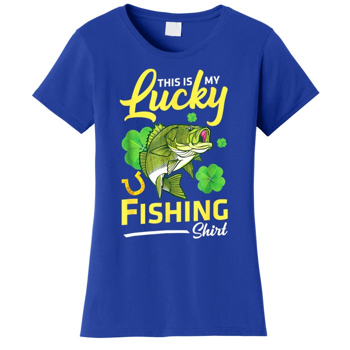 Happy Saint Patrick Day Me Fishers This Is My Lucky Fishing Meaningful Gift Women's T-Shirt