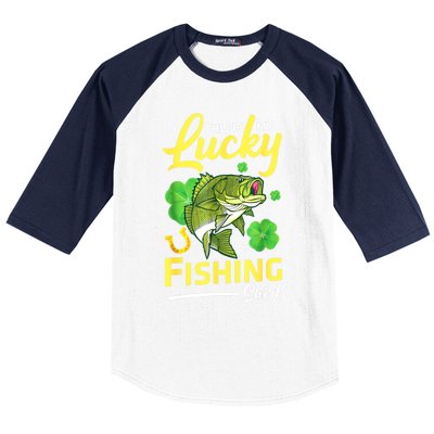 Happy Saint Patrick Day Me Fishers This Is My Lucky Fishing Meaningful Gift Baseball Sleeve Shirt