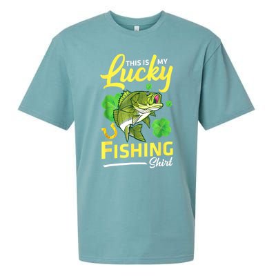 Happy Saint Patrick Day Me Fishers This Is My Lucky Fishing Meaningful Gift Sueded Cloud Jersey T-Shirt