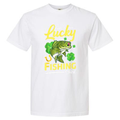 Happy Saint Patrick Day Me Fishers This Is My Lucky Fishing Meaningful Gift Garment-Dyed Heavyweight T-Shirt