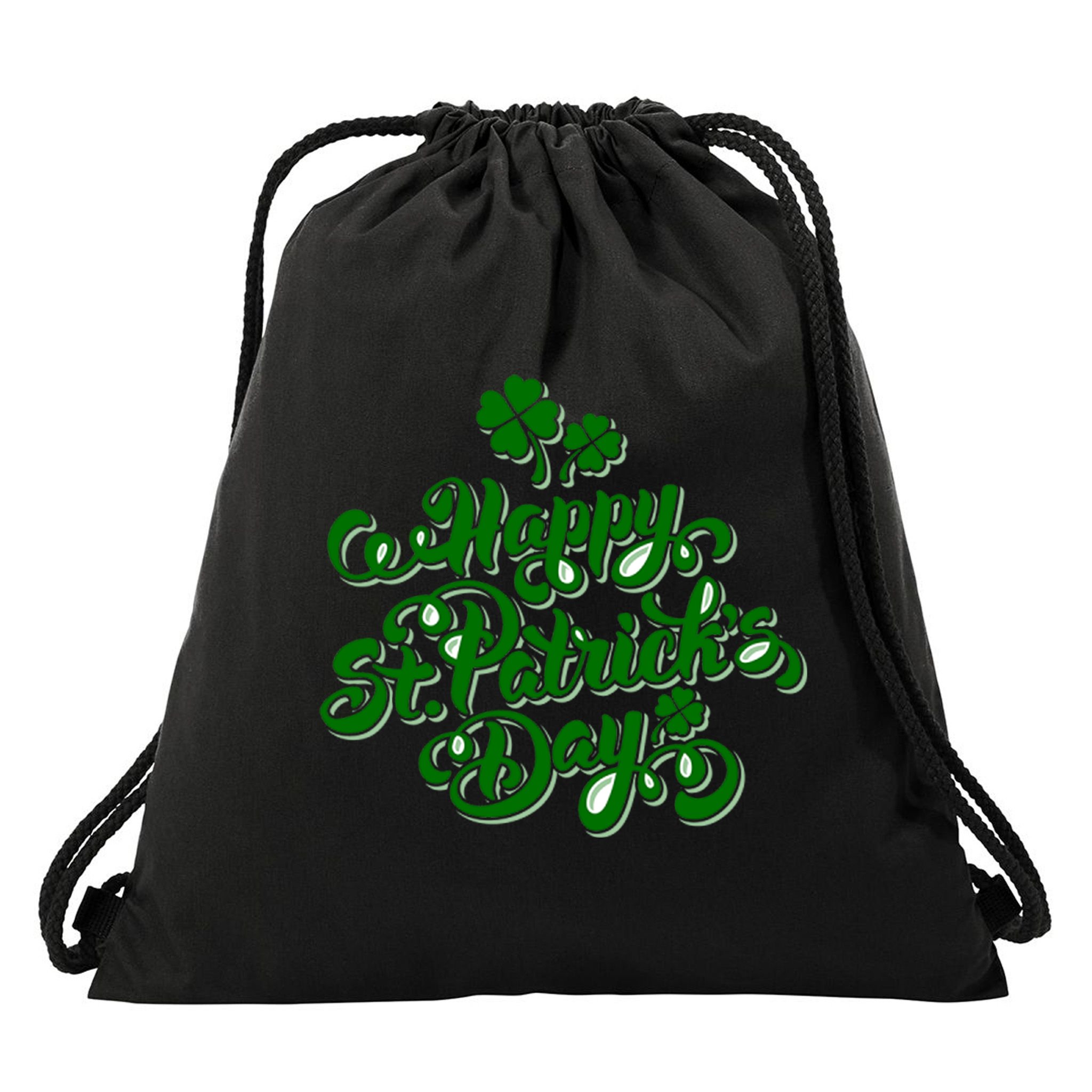 Happy St Patrick's Day Holiday Drawstring Bag