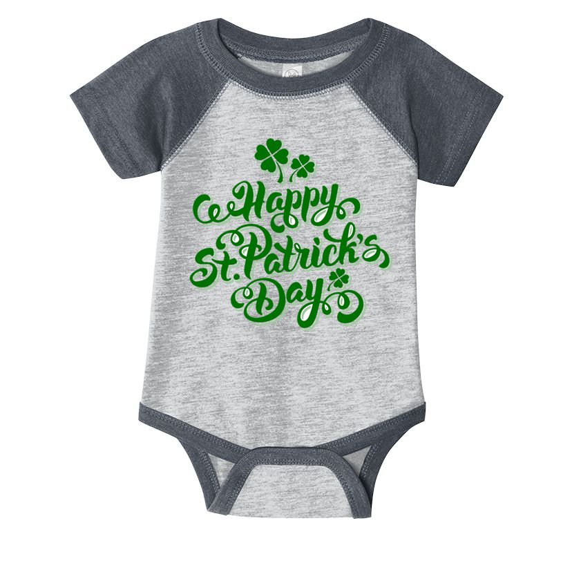 Happy St Patrick's Day Holiday Infant Baby Jersey Bodysuit