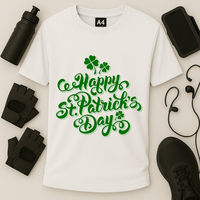 Happy St Patrick's Day Holiday Cooling Performance Crew T-Shirt