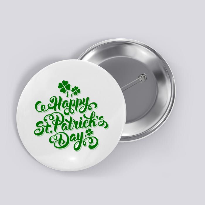 Happy St Patrick's Day Holiday Button