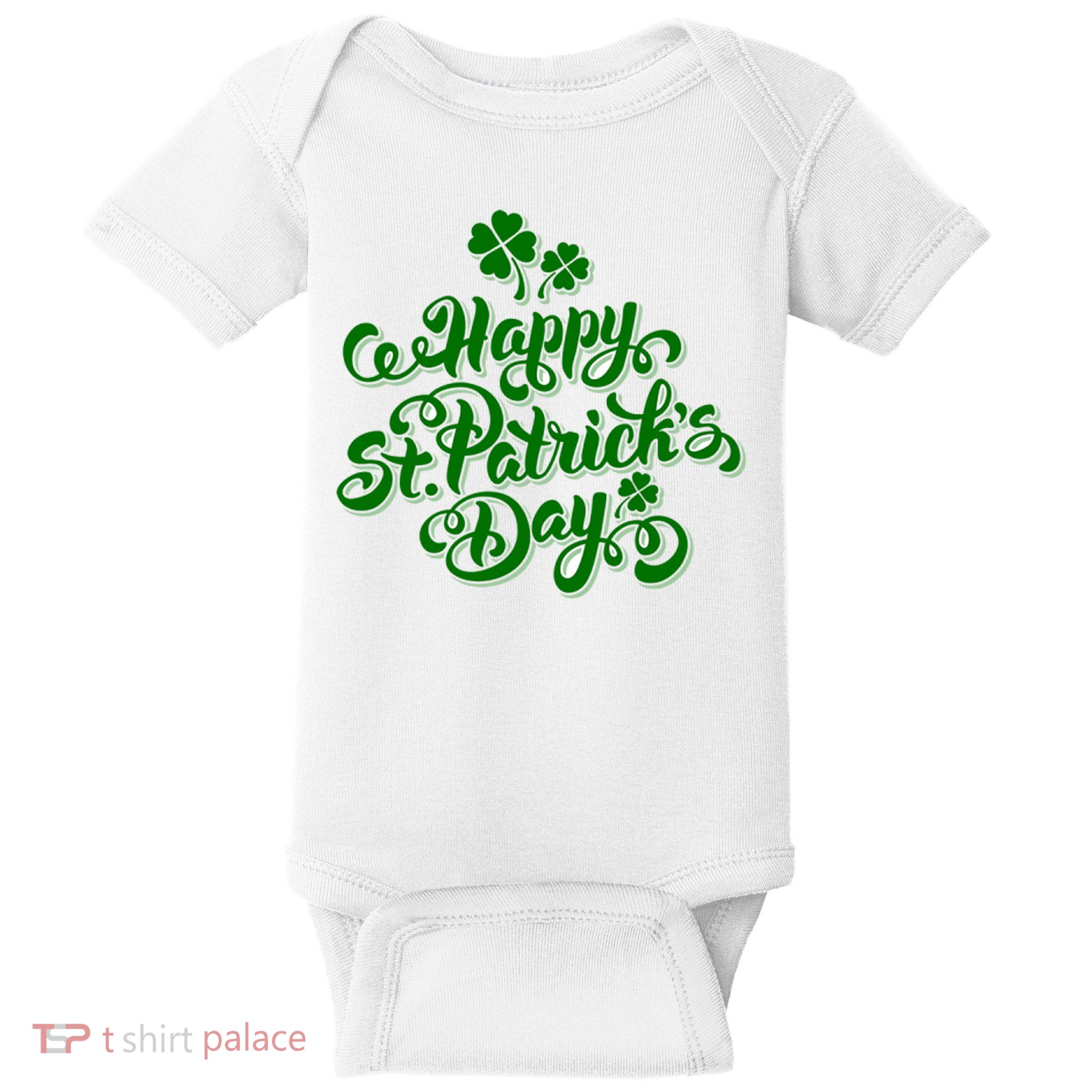 Happy St Patrick's Day Holiday Baby Bodysuit