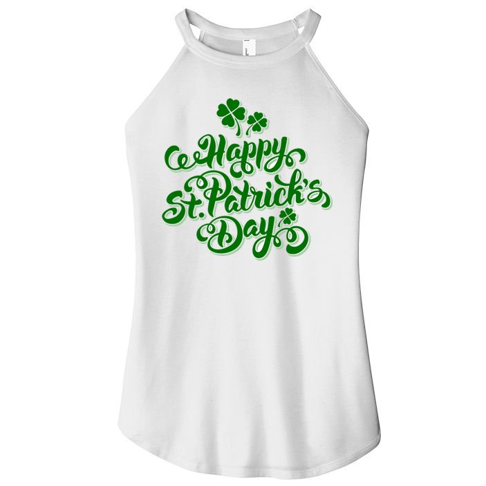Happy St Patrick's Day Holiday Women's Perfect Tri Rocker Tank