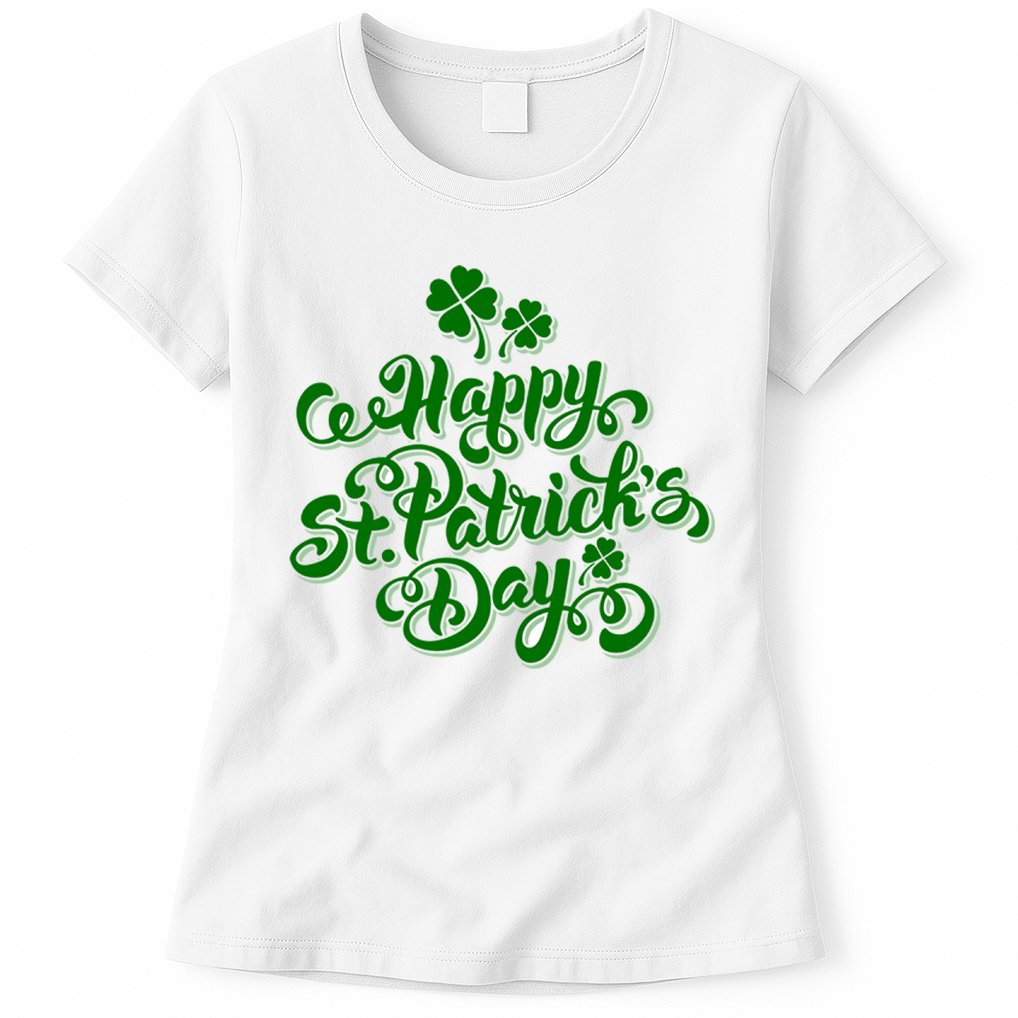 Happy St Patrick's Day Holiday Womens T-Shirt