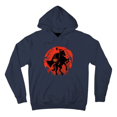 Halloween Scary Pumpkin Headless Horseman Hoodie