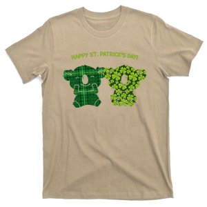 Happy Saint Patrick's Day Irish Kilt Clover Shamrock Pattern T-Shirt