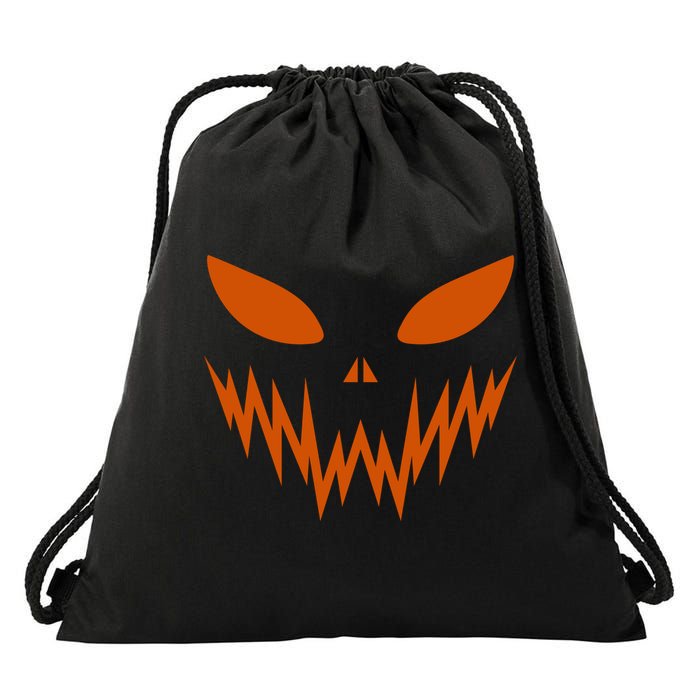Halloween Spooky Pumpkin Drawstring Bag