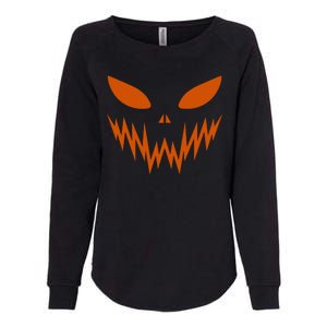 Halloween Spooky Pumpkin Womens California Wash Sweatshirt