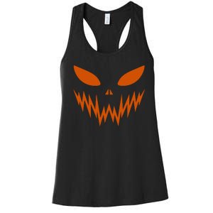 Halloween Spooky Pumpkin Women's Racerback Tank