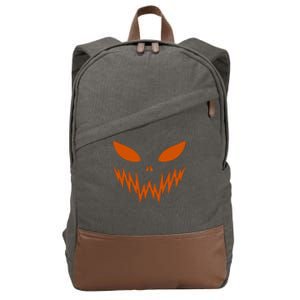 Halloween Spooky Pumpkin Cotton Canvas Backpack