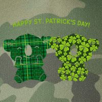 Happy St Patrick's Day Irish Kilt Shamrock Pattern Legacy Tie Dye Trucker Hat
