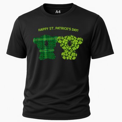 Happy St Patrick's Day Irish Kilt Shamrock Pattern Performance Shirt