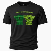 Happy St Patrick's Day Irish Kilt Shamrock Pattern Performance Shirt