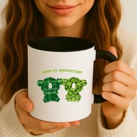 Happy St Patrick's Day Irish Kilt Shamrock Pattern Mug