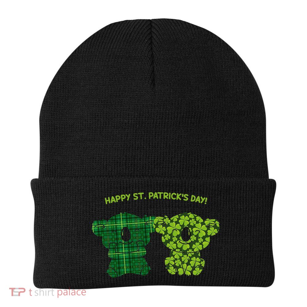 Happy St Patrick's Day Irish Kilt Shamrock Pattern Beanie