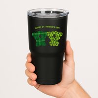 Happy St Patrick's Day Irish Kilt Shamrock Pattern Tumbler