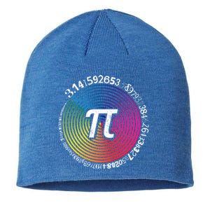 Hypnotic Spectrum Pi Math Science Geek 3 14 Pi Day Gift Sustainable Beanie