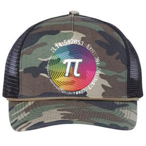 Hypnotic Spectrum Pi Math Science Geek 3 14 Pi Day Gift Retro Rope Trucker Hat Cap