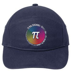 Hypnotic Spectrum Pi Math Science Geek 3 14 Pi Day Gift 7-Panel Snapback Hat